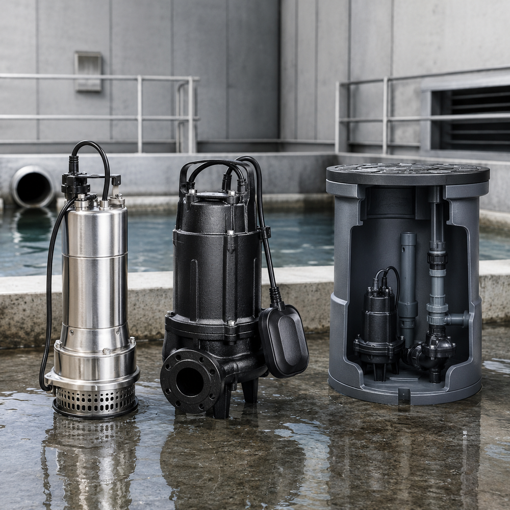 Pumpen für Entwässerung und Abwasser