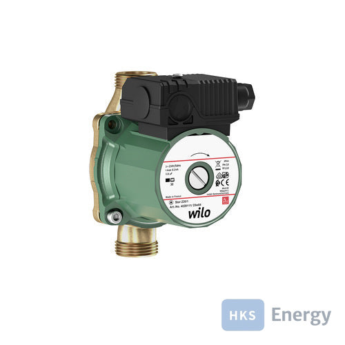Wilo Nassläufer-Standardpumpe Star-Z 20/1,Rp1/2,1x230V,38W