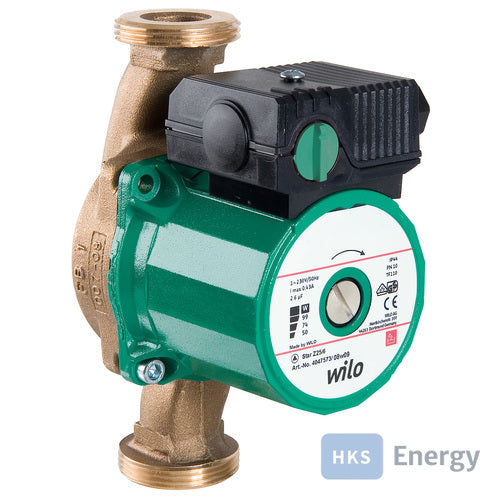 Wilo Nassläufer-Standardpumpe Star-Z 25/2 EM,Rp1,1x230V,46W