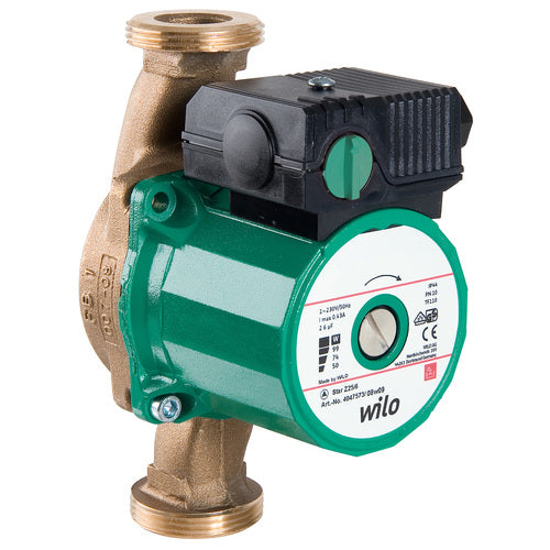 Wilo Nassläufer-Standardpumpe Star-Z 25/2 EM,Rp1,1x230V,46W