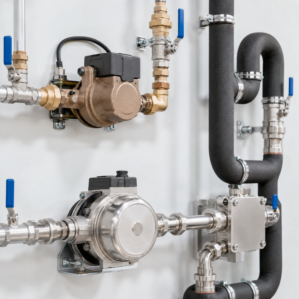 Pumpen für Trinkwasser und Warmwasserzirkulation