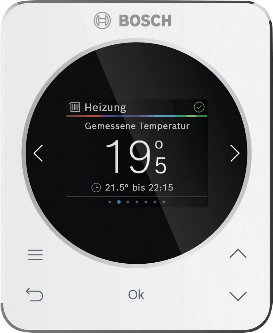 Bosch raumtemperaturgef. Regler CR 120 116x95x21, für 1 Heizkreis, 2,4"-Display – 7738112950