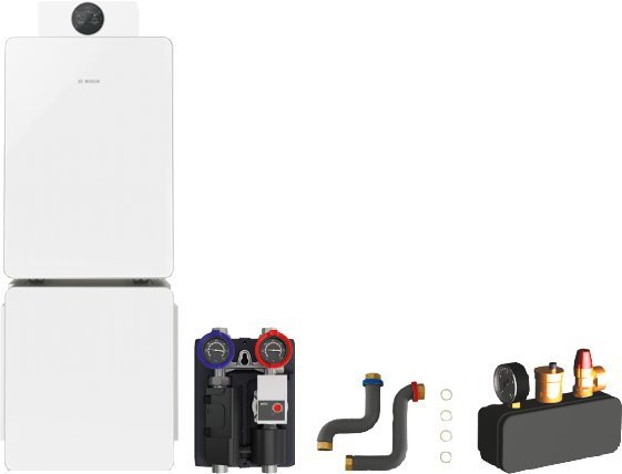 Bosch Gas-BW-Standardpaket BOPA GCFS832 GC8800iF-15, WH 160-3 P, HSM25/6 MM100 – 7739622954