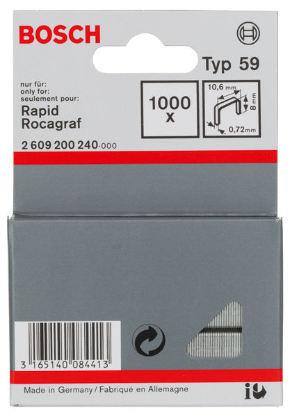 Bosch Feindrahtklammer Typ 59 – Hersteller-Nr. 2609200240