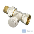 Danfoss Rücklaufverschraubung RLV 15 1/2" Durchgang – 003L0144