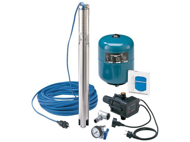 Grundfos Unterwasserpumpe Wasserversorgungspkt. SQ3-40 1x230V PC15 Maßzeichnung 96160908