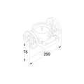 Grundfos Zubehör für vert. Kreiselpumpen DIN Flansch DN32/25 PN25 EPDM