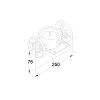 Grundfos Zubehör für vert. Kreiselpumpen DIN Flansch DN32/25 PN25 EPDM