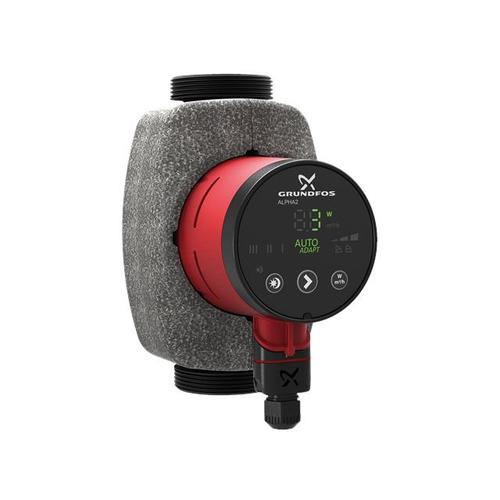 Grundfos Hocheffizienz Umwälzpumpe ALPHA2 32-60 180mm 1x230V G2 DACH Maßzeichnung