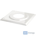 Bosch Abgaszubehör FC-O80 Abdeckblende, 1-teilig, d:80 mm, weiß – 7738112726