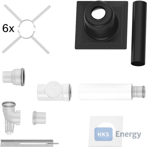 Bosch Abgaszubehör FC-Set80-C93x(hinten) Grundbausatz C93x, d:80/125-110mm – 7738112744