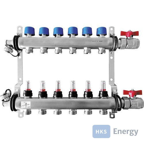 Bosch Zubehör für Wohnungsstationen Edelstahlverteiler 8HK DFM 0-5l/min – 7738333623