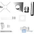 Bosch Abgaszubehör FC-Set80-B53 (hinten) Grundbausatz B53, d:80mm, Edelstahl – 7738112751