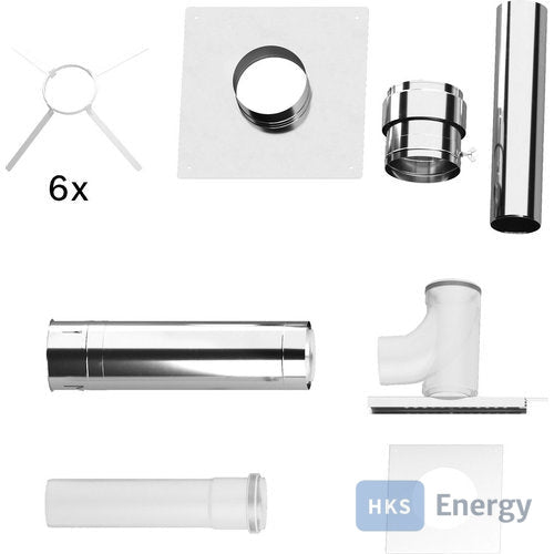 Bosch Abgaszubehör FC-Set200 Gbsatz Kaskade B23P im Schacht, d:200mm – 7738113214