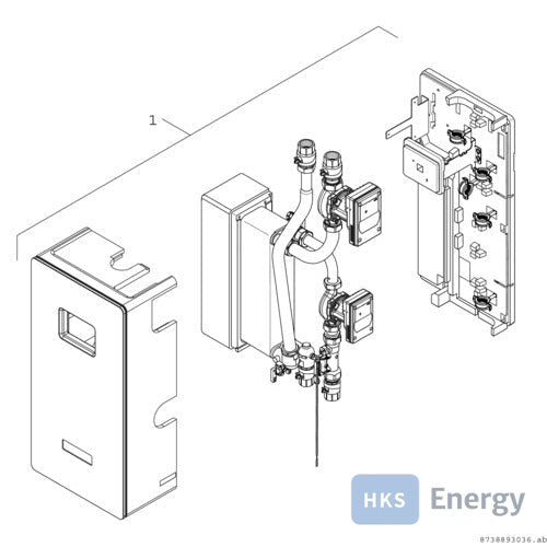 Bosch Zubehör Solartechnik SBT 160-3 S Solarstation m. Systemtrennung,bis 160m2 – 7735600421