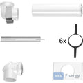 Bosch Abgaszubehör FC-Set80-C33x (oben) Grundbausatz C33x im Schacht, d:80/125mm – 7738112555
