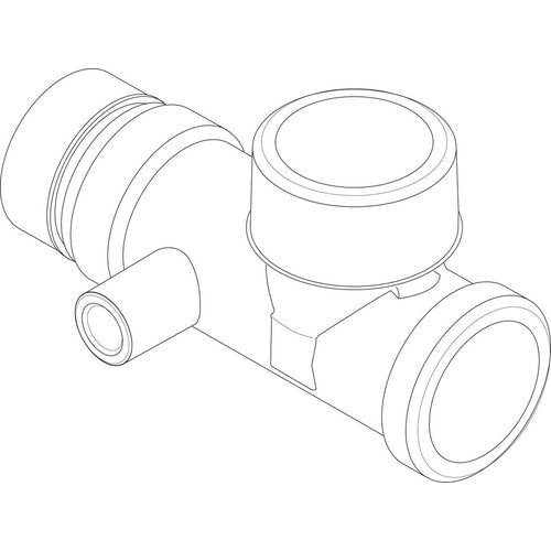 BO T-Stück G11/2 mit Muffe G1/4 RL everp., 8718595434