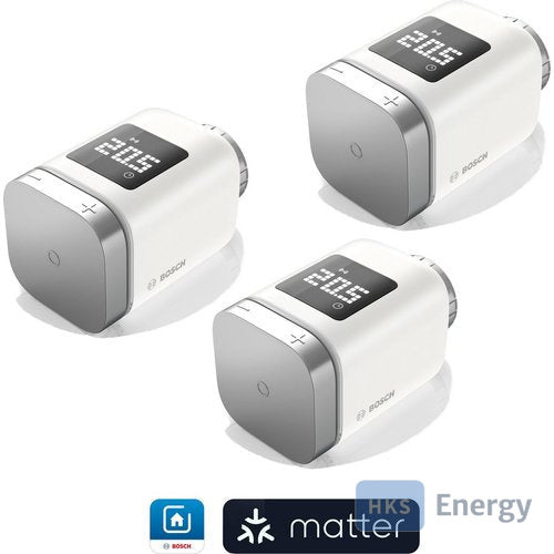 Bosch Smart Home Heizkörperthermostat II (+M), (MVP: 3 St.) je MVP – 8750003091