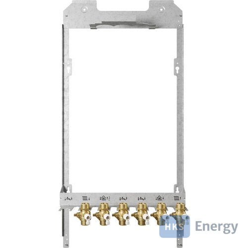 Bosch Zubehör für Wohnungsstationen Montagerahmen F7001 RS inkl. Kugelhähne – 7735600641