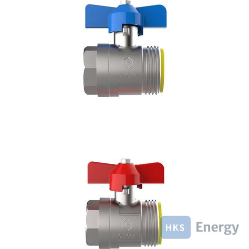 Bosch Zubehör für Wohnungsstationen Kugelhahnset 3/4" horizontal – 7738345906