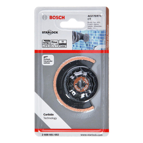 Bosch Schmalschnitt-Segmentsägeblatt ACZ 70 RT5, 70mm, 1er-Pack – 2608661692