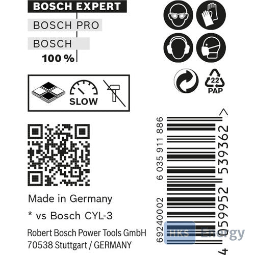 Bosch EXPERT CYL-9 MultiConstruction Bohrer 8x 80x 120mm, 10-teilig – 2608900643
