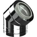 Bosch Abgaszubehör FC-CE80-45 Bogen konzentr. d:80/125, 45Gr Edelstahl – 7738112701