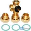 Bosch Zubehör für Erdwärmepumpen WWV 40 3-Wege-Drehventil DN40 Kvs 25, 2" – 8738208672