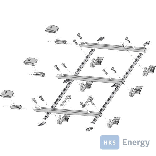 Bosch Zubehör Solartechnik FKA 38-16-2 Aufdach Erweiterungsbausatz senkrecht – 7735600576