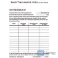 Bosch Zubehör für Wasseraufbereitung Betriebsbuch Doku vollentsalztes Wasser – 7747208561