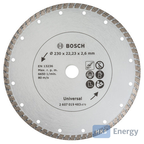 Bosch Diamanttrennscheibe Turbo Durchmesser: 230mm – 2607019483