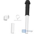Bosch Abgaszubehör FC-Set80-C33x(hinten) Grundbausatz C33x, d:80/125mm, schwarz – 7738112758