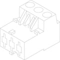 BO Anschlussklemme 3-pol. SF50 rosa everp., 8718586071
