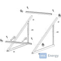 Bosch Zubehör Flachkollektoren WMT 3 Flachdachständer Grundset senkrecht – 8718531943