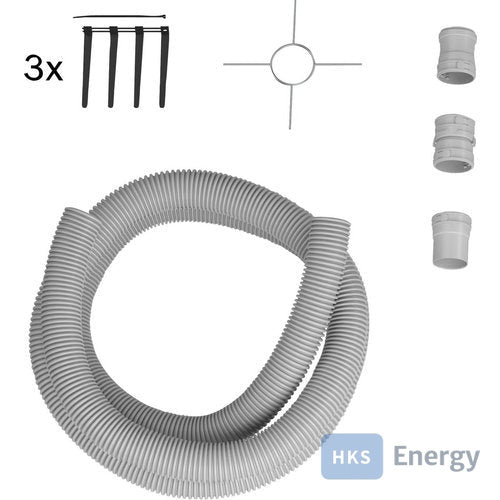 Bosch Abgaszubehör FC-Set-F60 Erweiterungspaket d:60 mm flexibel, L:5m – 7738112525