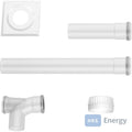 Bosch Abgaszubehör FC-Set80-B23 (oben) Grundbausatz B23P d:80mm, waagerecht – 7738112562