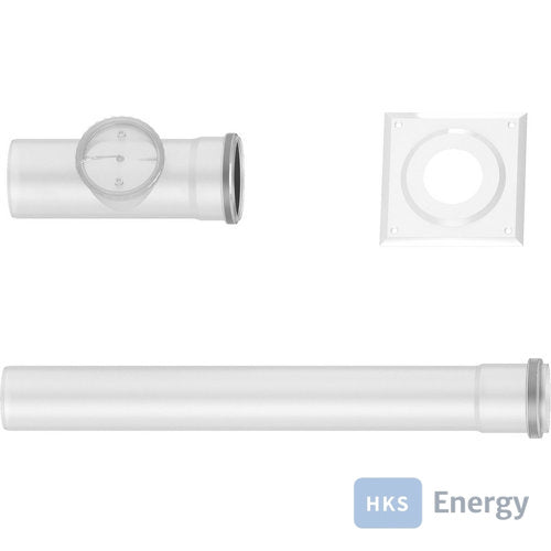 Bosch Abgaszubehör FC-Set80-B23 (hinten) Grundbausatz B23P d:80mm, waagerecht – 7738112754