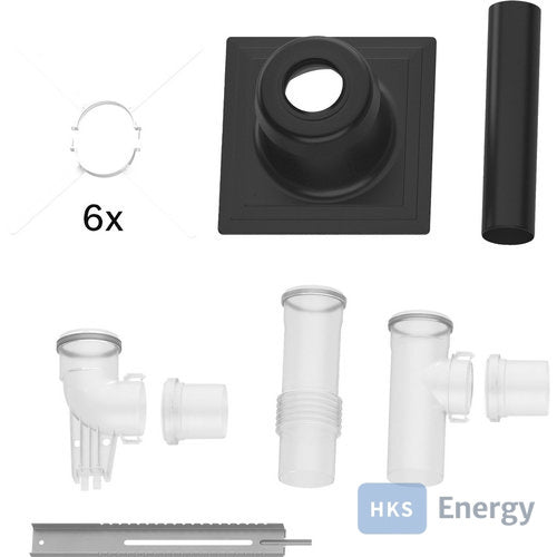 Bosch Abgaszubehör FC-Set80-C(14)3x Grundbausatz C(14)3x, starr, d:80mm – 7738113337