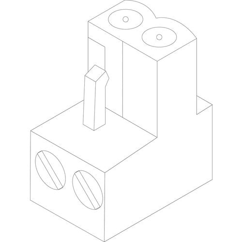 BO Anschlusskl steckb 2-pol signalbraun EMS 63016967