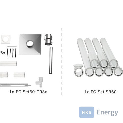 Bosch Abgas-Standardpaket FC41 S Schacht starr, 60/100, 10m, RLU – 7739619190