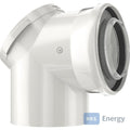Bosch Abgaszubehör FC-CER80-87 Doppelrohrbogen Prüföffnung, d:80/125 mm – 7738112665