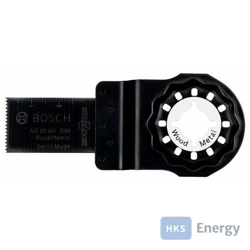 Bosch BIM Tauchsägeblatt AIZ 20 AB, Wood and Metal, 30x20mm, 1er-Pack – 2608661640