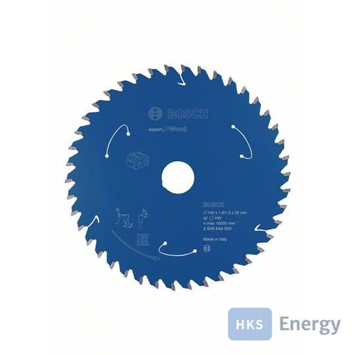 Bosch Kreissägeblatt Expert for Wood 140x1,8/1,3x20, 42Zähne – 2608644500