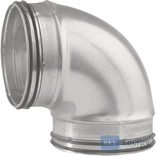 Bosch Zubehör Wohnungslüftung BM-K90-160 Bogen Metall DN160, kurz, 90 Gr – 7738113644