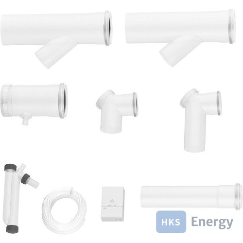 Bosch Abgaszubehör FC-Set125-B23 Grundbausatz Kask. B23P 125mm, CO-Sensor – 7738113659