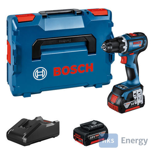 Bosch Akku-Bohrschrauber GSR 18V-90 C 2xAkku GBA 18V 4.0Ah, L-BOXX 136 – 06019K6003
