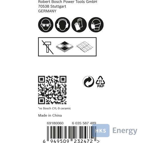 Bosch EXPERT HardCeramic HEX-9 Bohrer-Set, 5/6/8mm, 3-tlg. – 2608900595