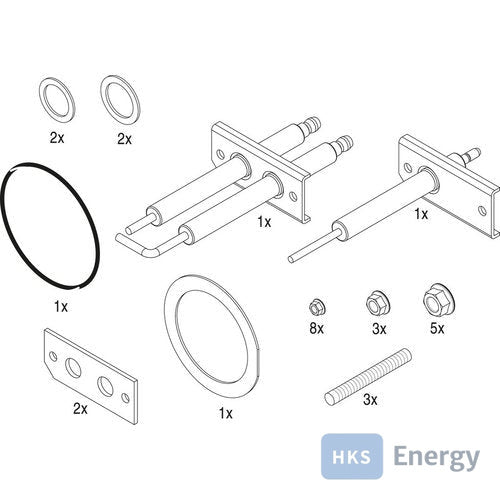 Bosch Service Set KB372 / Condens 7000F everp, # 8738805303
