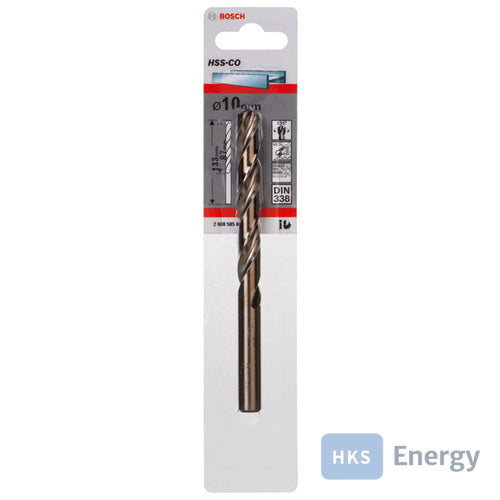Bosch Metallbohrer HSS-Co, DIN 338 10x87x133mm, 1er-Pack – 2608585864