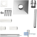 Bosch Abgaszubehör FC-Set60-C93x Grundbausatz C93x, d:60/100mm, Edelstahl – 7738112780